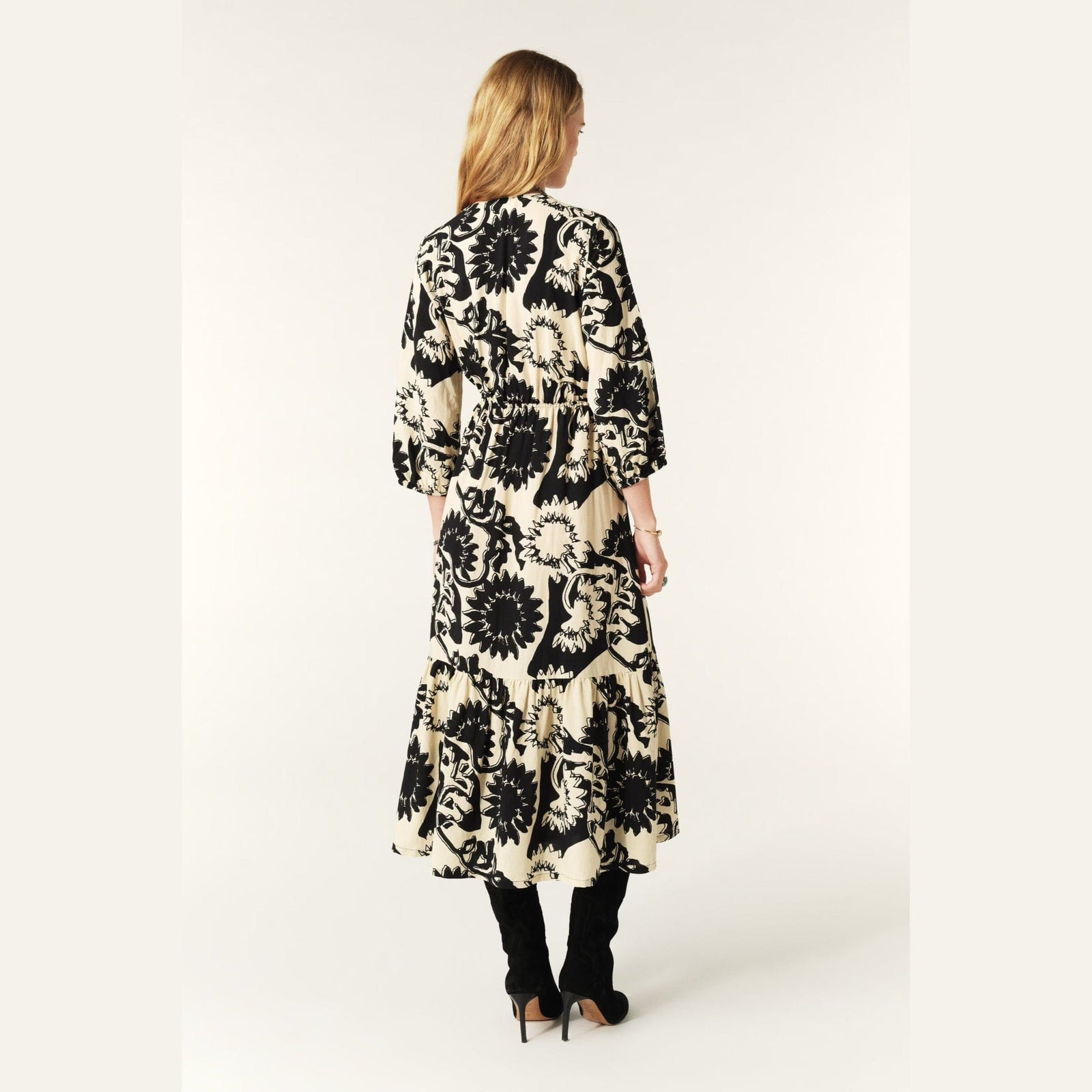 ba&sh Ferae Midi Dress In Black