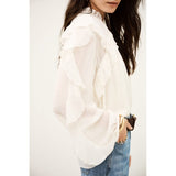 ba&sh NILS Long-sleeved Blouse In Ivory
