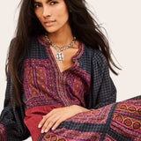 ba&sh Olly Patterned Dress In Red