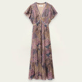 ba&sh Pareta Midi Dress in Rose Paisley Print