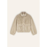 ba&sh Paros Faux Fur Jacket In Grey