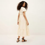 ba&sh SANDY Midi Dress In Ecru