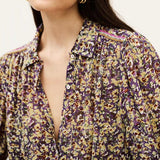 ba&sh Short-Sleeved Shirt Lark In Violet