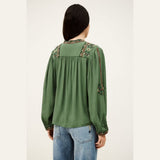 ba&sh Tilt Blouse In Vert