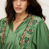 ba&sh Tilt Blouse In Vert