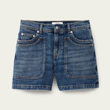 ba&sh ZEVY Cargo Short In Blue
