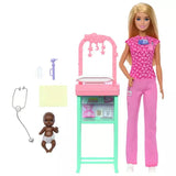 Barbie Baby Doctor Doll with Blonde Fashion Doll & Accessories