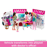 Barbie Care Clinic Vehicle Playset with Lights and Sounds