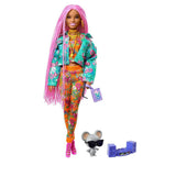 Barbie Extra Doll with Pink Braids
