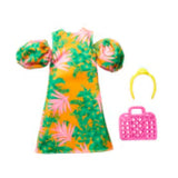 Barbie Fashion Assortment Of Doll Clothes, 1 Outfit & 2 Accessories