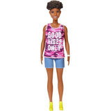 Barbie Fashionistas Doll “Good Vibes Only” Camo Tank