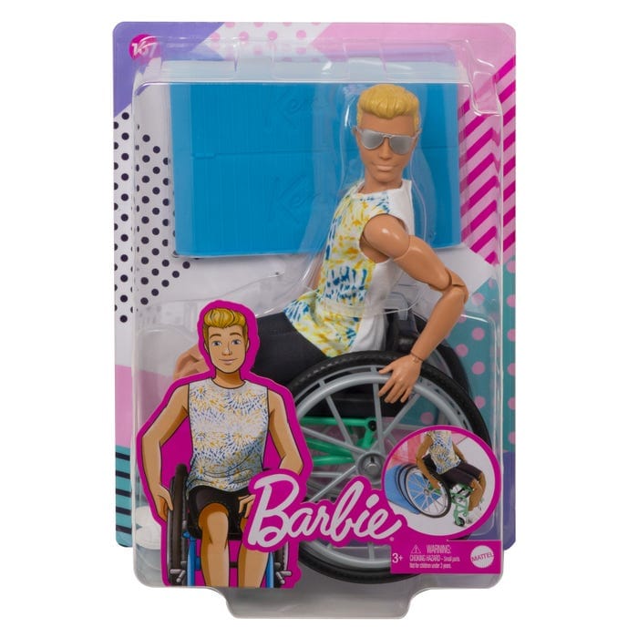 Barbie Ken Fashionista with Wheelchair Accessory & Ramp