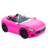 Barbie Pink Convertible Vehicle Toy with Rolling Wheels