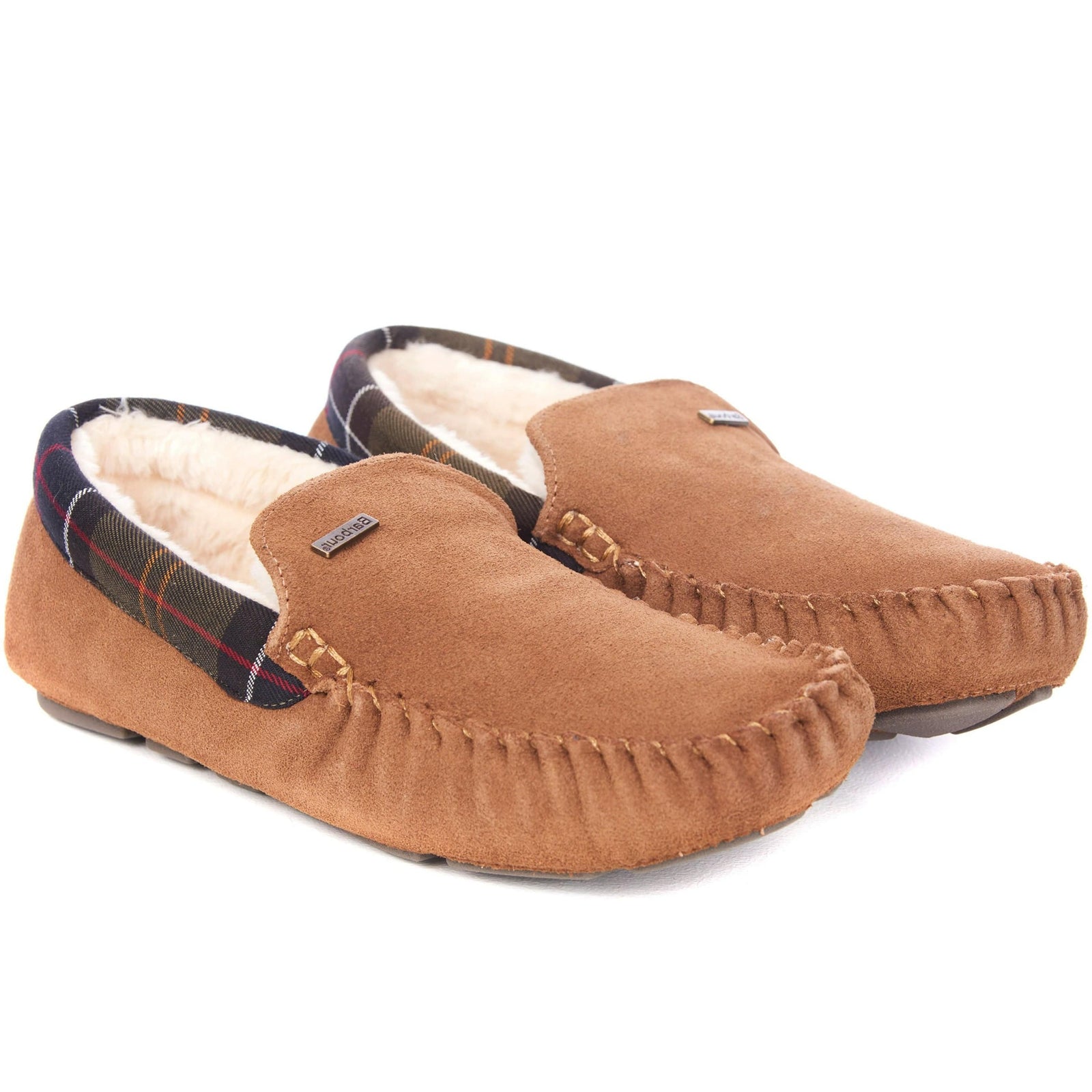 Barbour Men\'s Suede Monty Slippers Camel Color Size 13 Men’s NIB Barbour Monty Moccasin Slipper - Men main image 3