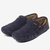 Barbour Monty Slippers Navy Suede