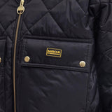 Barbour International Hamilton Quilted Bomber Jacket in Black