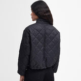 Barbour International Hamilton Quilted Bomber Jacket in Black