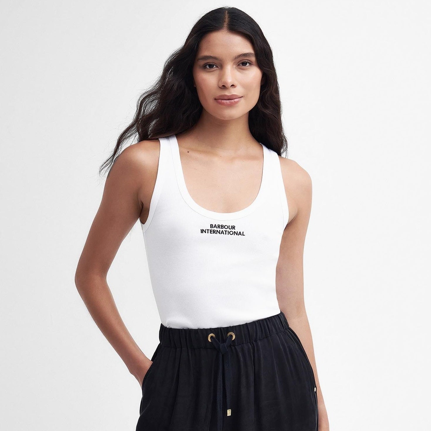 Barbour International Ozanne Tank Top in Classic White