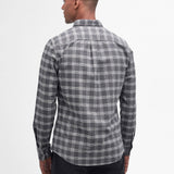 Barbour International Theo Tailored Oxford Shirt in Charcoal Marl