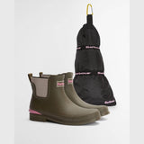Barbour Abbeyfield Packable Ankle Wellingtons In Olive