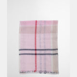 Barbour Abigail Tartan Scarf In Cherry Blossom