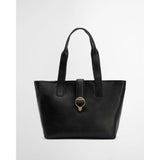 Barbour Alder Leather Tote Bag In Black