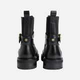 Barbour Alexandra Leather Ankle Boots In Black