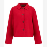 Barbour Amanda Overshirt In Poppy Red
