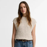 Barbour Anastasia Knitted Vest In Cloud