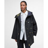 Barbour Arla Waterproof Jacket Classic Tartan In Black
