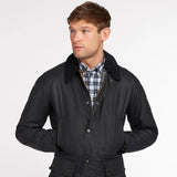 Barbour Ashby Wax Jacket In Navy