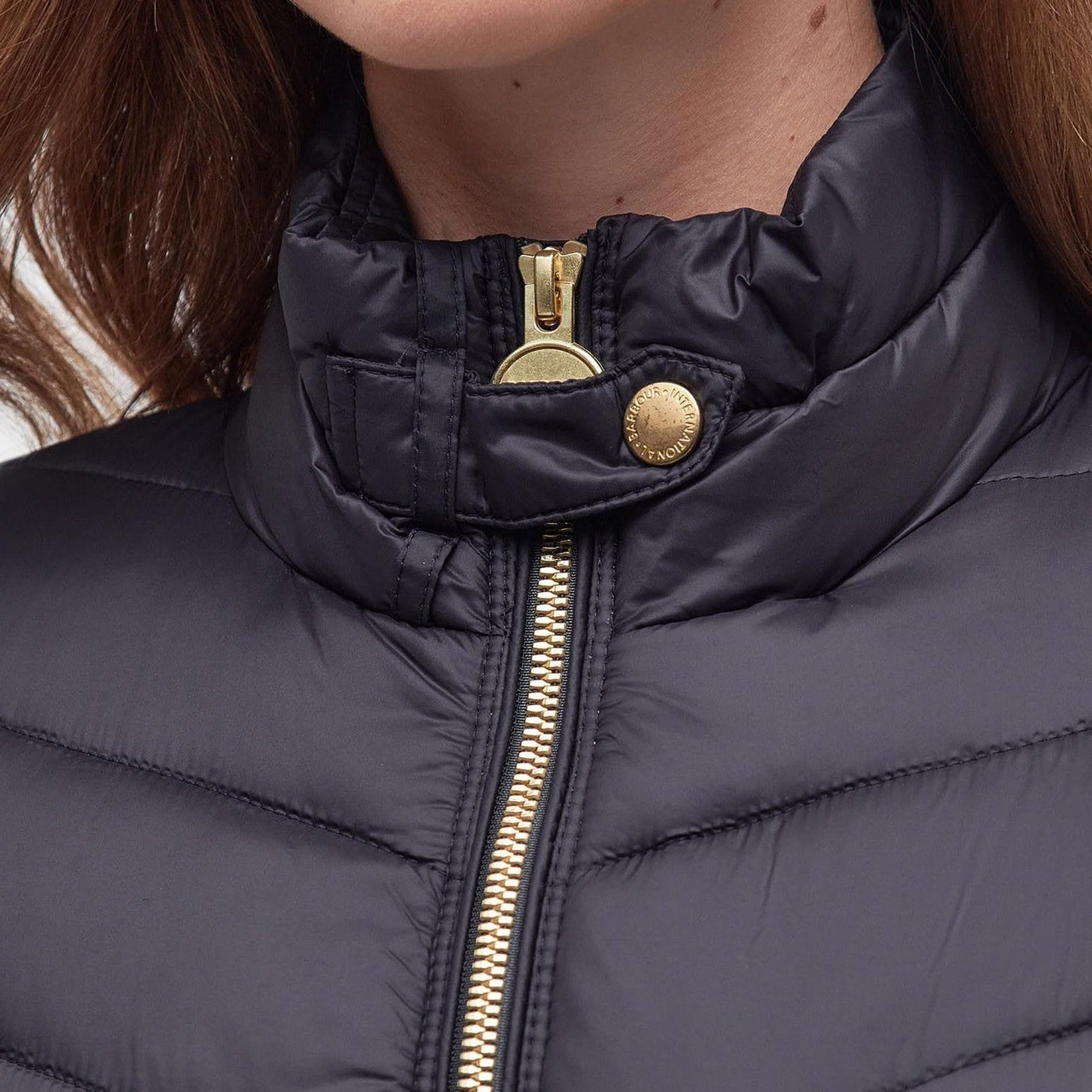 Barbour International Aubern Quilted Jacket in Black