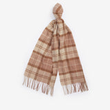 Barbour Aubrey Beanie & Scarf Gift Set In Camel