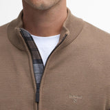 Barbour Avoch Half-Zip Jumper In Fossil