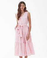 Barbour Azalea Midi Dress in Pink