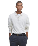 Barbour Bassington Knitted Polo Shirt In Mist