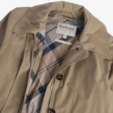 Barbour Beatrix Showerproof Trench Coat In Trench/Sky Tartan