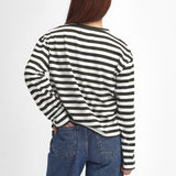 Barbour Bede Oversized Long-Sleeved T-Shirt In Olive Stripe