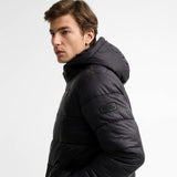 Barbour Bobber Puffer Jacket In Black