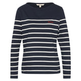 Barbour Bradley Striped Top In Navy