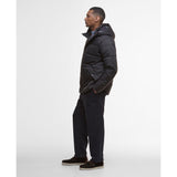 Barbour Brampton Puffer Jacket In Charcoal/Midnight Oak