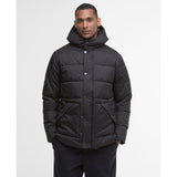 Barbour Brampton Puffer Jacket In Charcoal/Midnight Oak