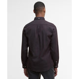 Barbour Buckley Tailored Herringbone Shirt In Dark Oak