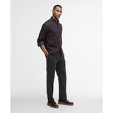 Barbour Buckley Tailored Herringbone Shirt In Dark Oak