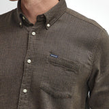 Barbour Buckley Tailored Herringbone Shirt In Stone