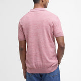 Barbour Buston Knitted Polo Shirt In Red Spice