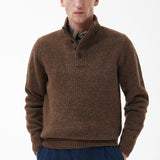 Barbour Calder Half Zip Jumper in Olive Tweed