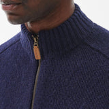 Barbour Calder Zip Through Jumper in Navy