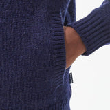 Barbour Calder Zip Through Jumper in Navy