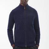 Barbour Calder Zip Through Jumper in Navy